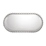 Travessa Cristal de Chumbo Oval Pearl 30cm - Ela Decora