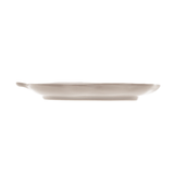 Travessa de Cerâmica Folha de Banana Leaf Branco - 20 cm - Ela Decora