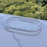 Travessa de Cristal Bubble 21cm - Ela Decora