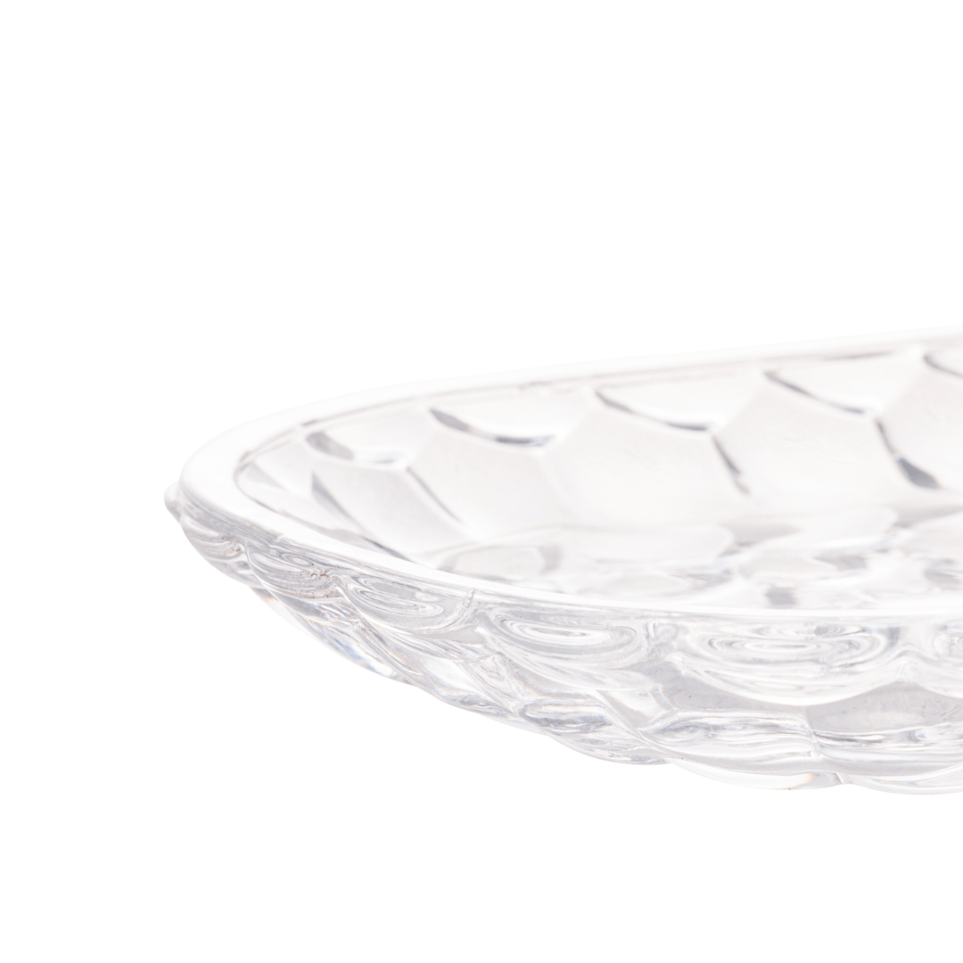 Travessa de Cristal Bubble 21cm - Ela Decora