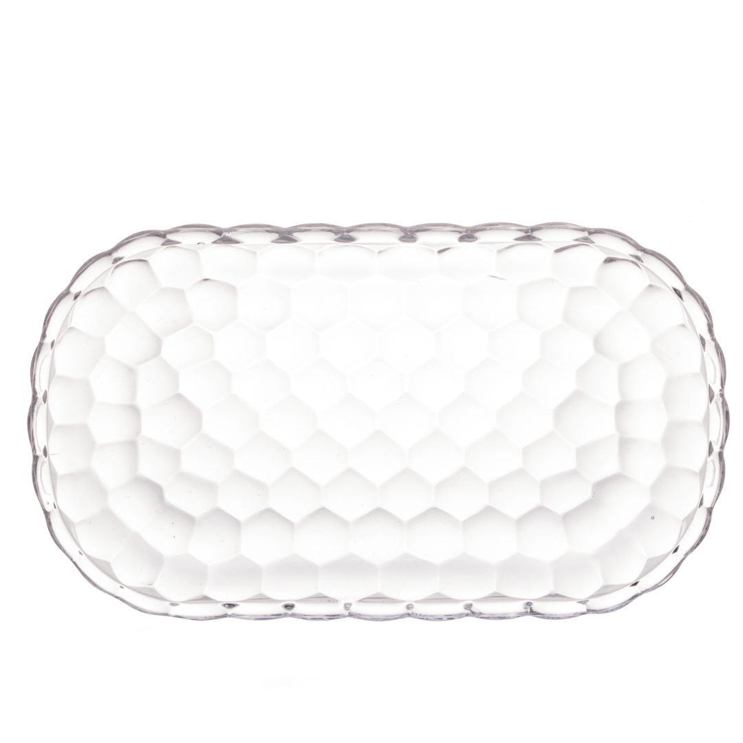 Travessa de Cristal Bubble 21cm - Ela Decora