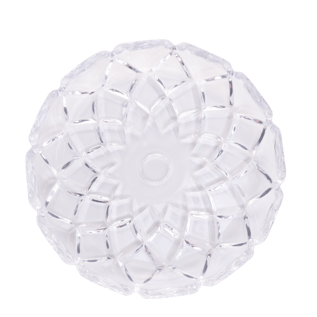 Travessa de Cristal Deli Diamond - 18,5 cm - Ela Decora