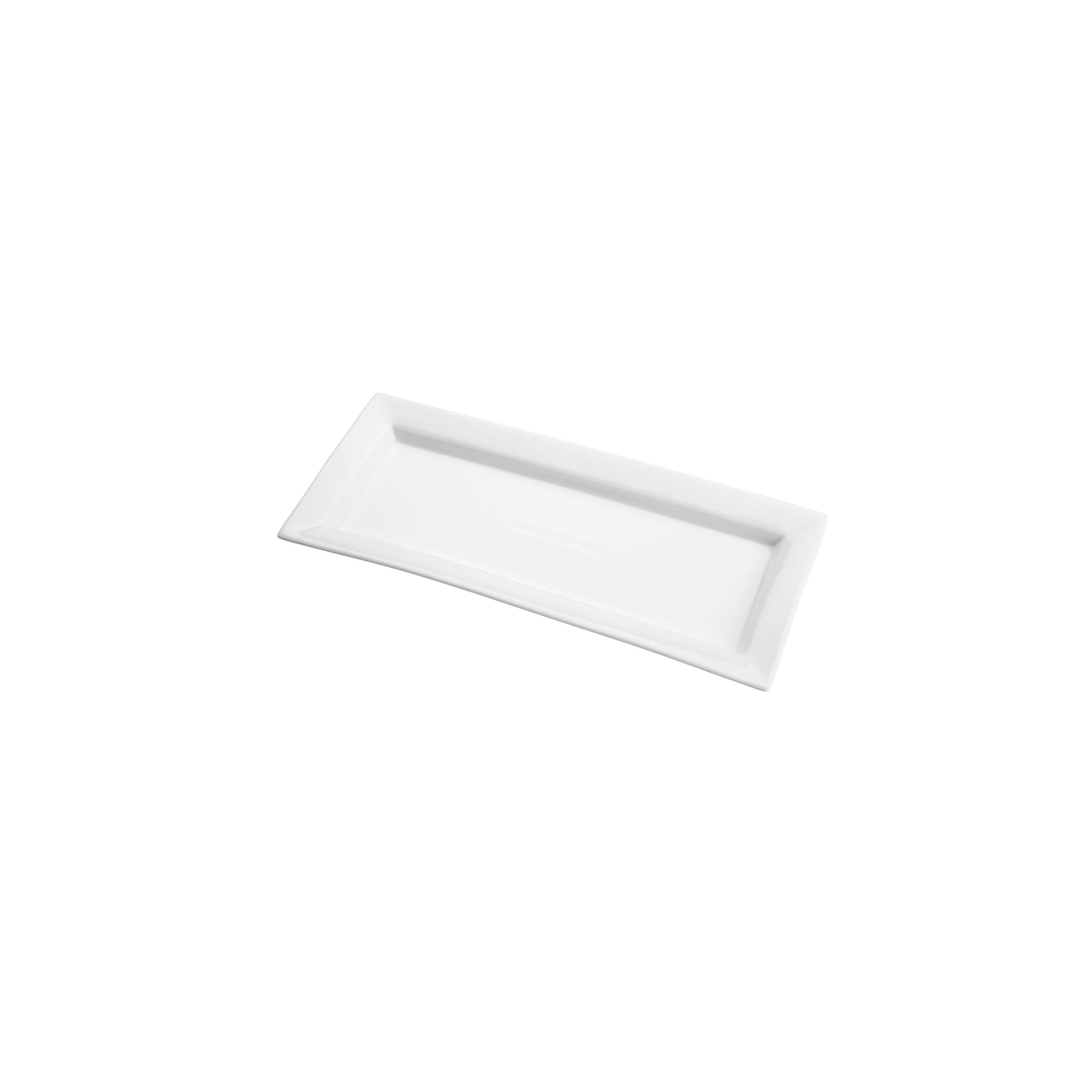Travessa de Porcelana Retangular Branca 33cm - Ela Decora