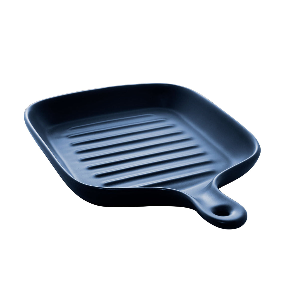 Travessa Frigideira Porcelana Nordica Azul Marinho Matt - 24 cm - Ela Decora