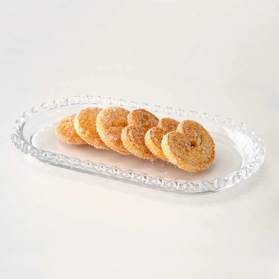 Travessa Oval Cristal de Chumbo Coração 25cm