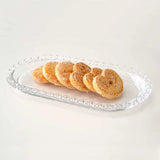 Travessa Oval Cristal de Chumbo Coração 25cm - Ela Decora
