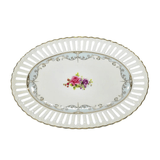 Travessa Oval Mon Cheri China Branca 25cm - Ela Decora