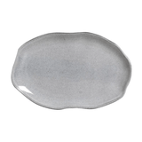 Travessa Oval Rasa Bio Dust Cinza 30cm - Ela Decora