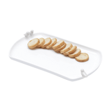 Travessa Prato Porcelana Birds Branco 25 x 16 cm - Ela Decora