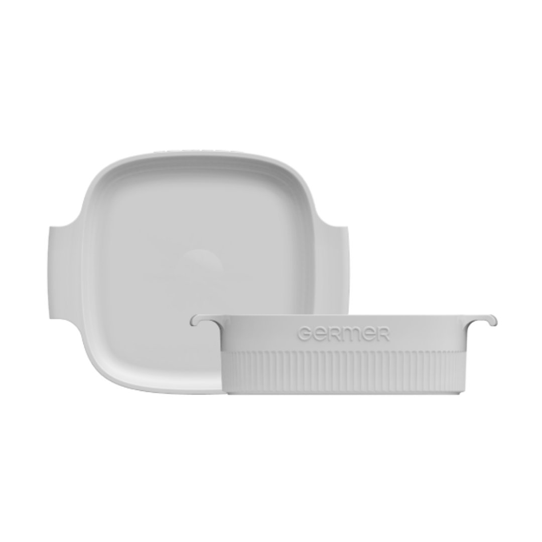 Travessa Quadrada Branca 21cm - Ela Decora