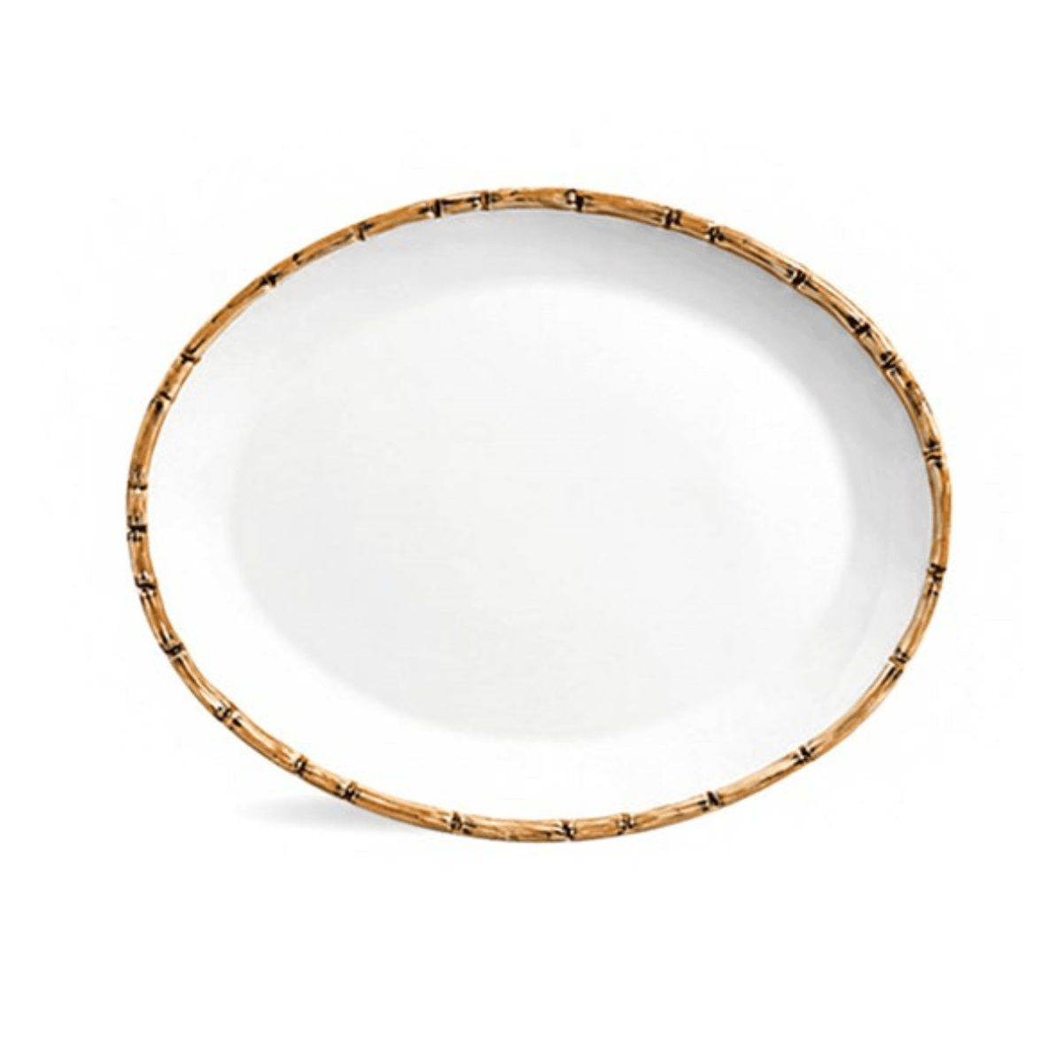 Travessa Rasa Bambu 37cm - Ela Decora