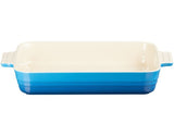 Travessa Retangular Classic Azul Marseille 32cm Le Creuset - Ela Decora