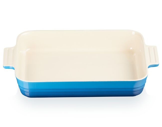 Travessa Retangular Classic Azul Marseille 32cm Le Creuset - Ela Decora