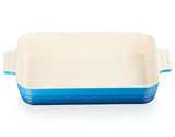 Travessa Retangular Classic Azul Marseille 32cm Le Creuset - Ela Decora