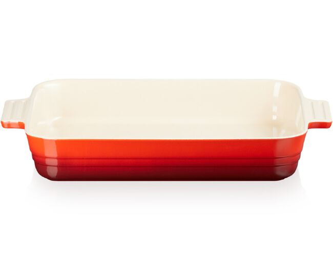 Travessa Retangular Clássica Vermelha 26cm Le Creuset - Ela Decora