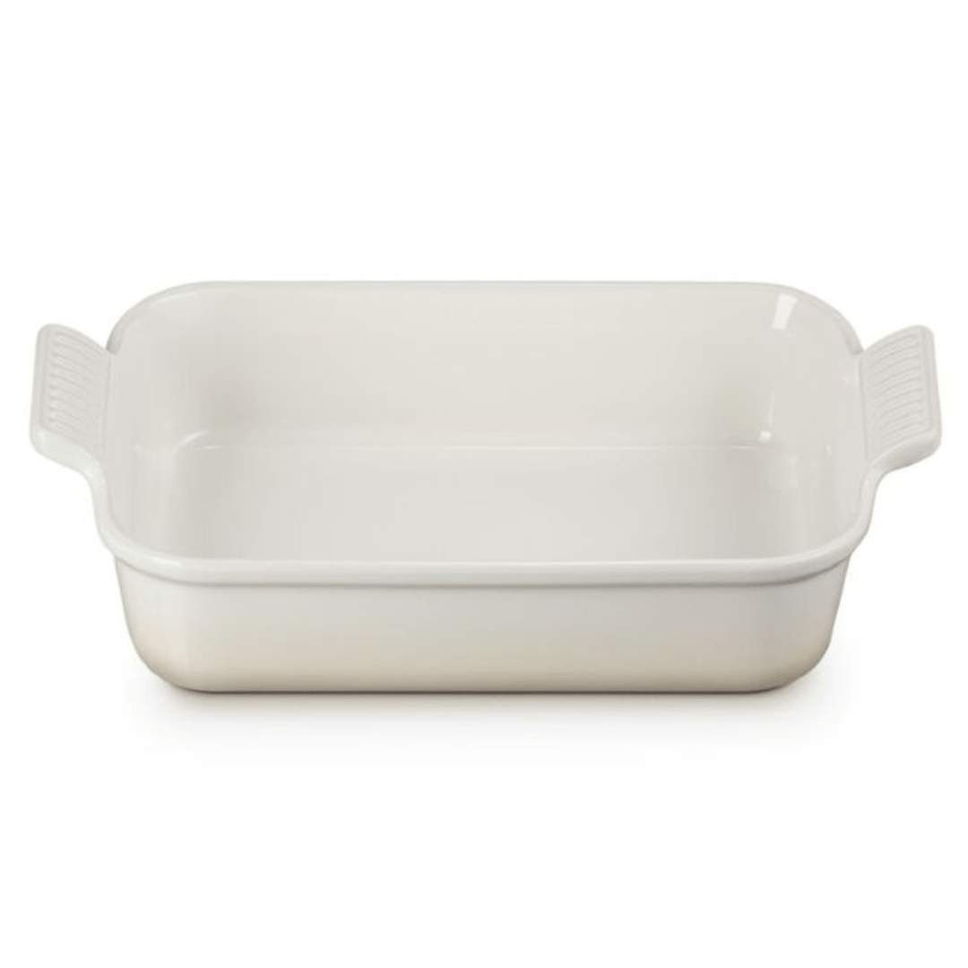 Travessa Retangular Heritage Cerâmica Meringue 19cm Le Creuset - Ela Decora