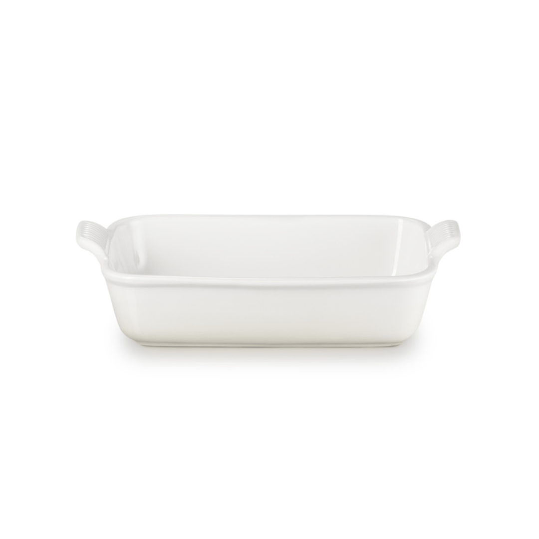 Travessa Retangular Heritage Cerâmica Meringue 19cm Le Creuset - Ela Decora