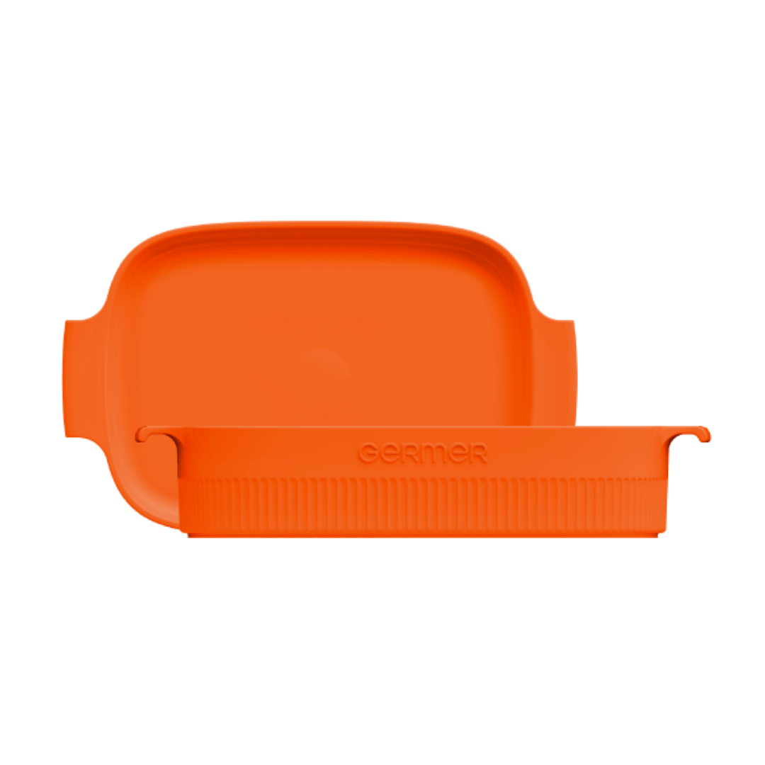 Travessa Retangular Laranja 30cm - Ela Decora