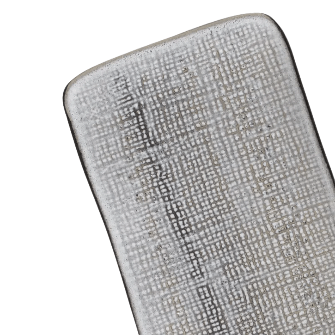 Travessa Retangular Média Juta Dust 27cm - Ela Decora