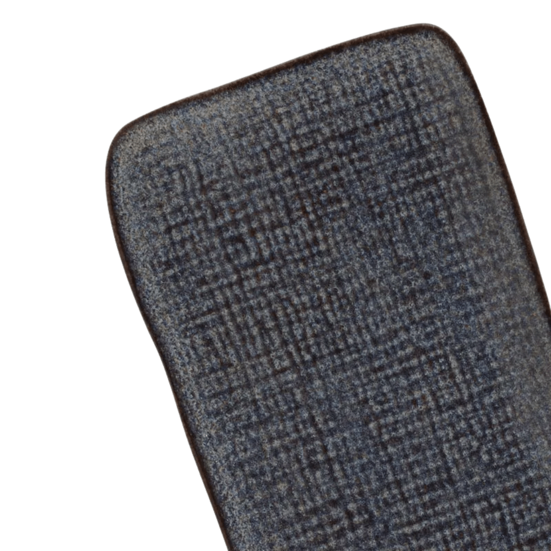 Travessa Retangular Média Juta Titanium 27cm - Ela Decora
