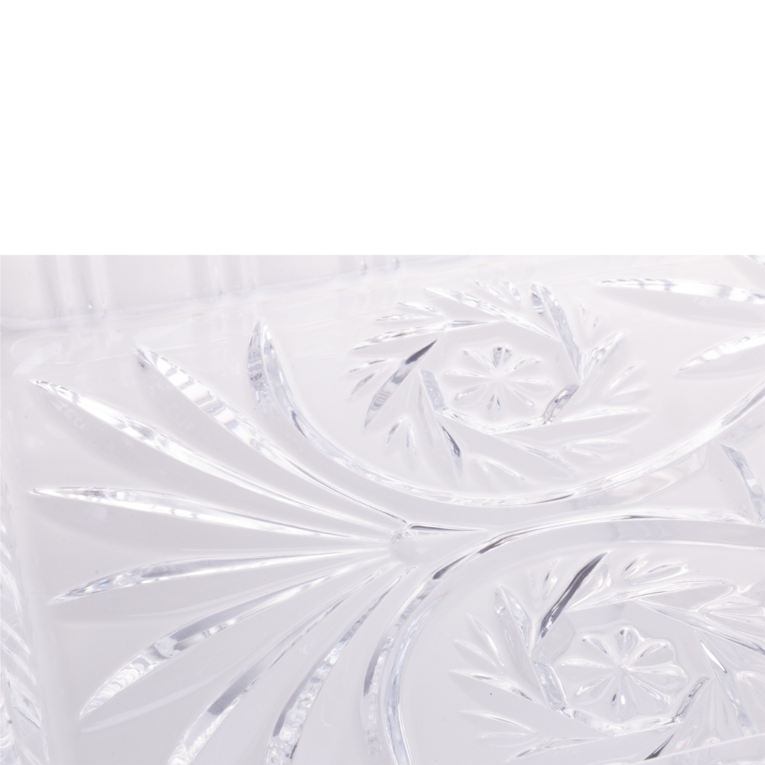 Travessa com Pé de Cristal de Chumbo Dragon 34cm