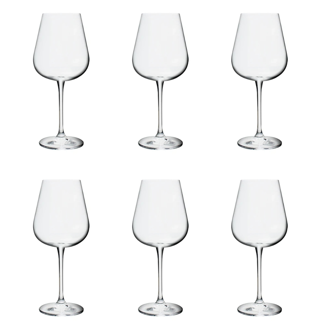 Jogo 6 Taças para Vinho Tinto Ardea em Cristal 540ml