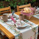 Trilho de Mesa Coelho Xadrez Páscoa 1,41M x 43cm - Ela Decora