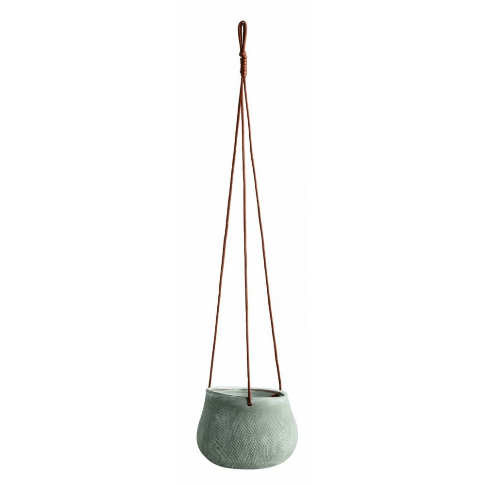 Vaso Cachepot Pendente Off White Em Ceramica (P) - Ela Decora