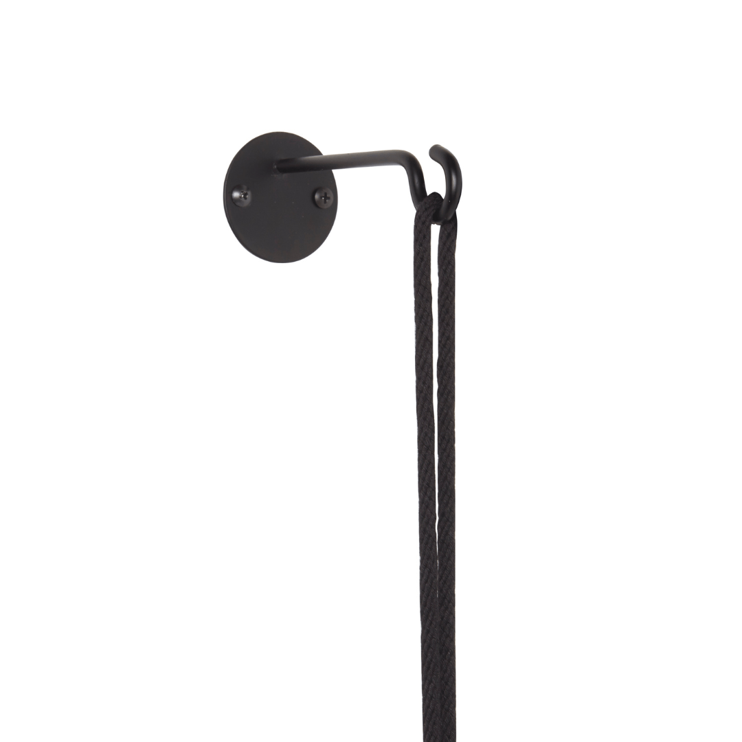 Vaso Cachepot Suspenso Preto - Ela Decora