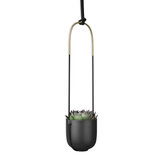 Vaso Cachepot Suspenso Preto - Ela Decora