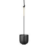 Vaso Cachepot Suspenso Preto - Ela Decora