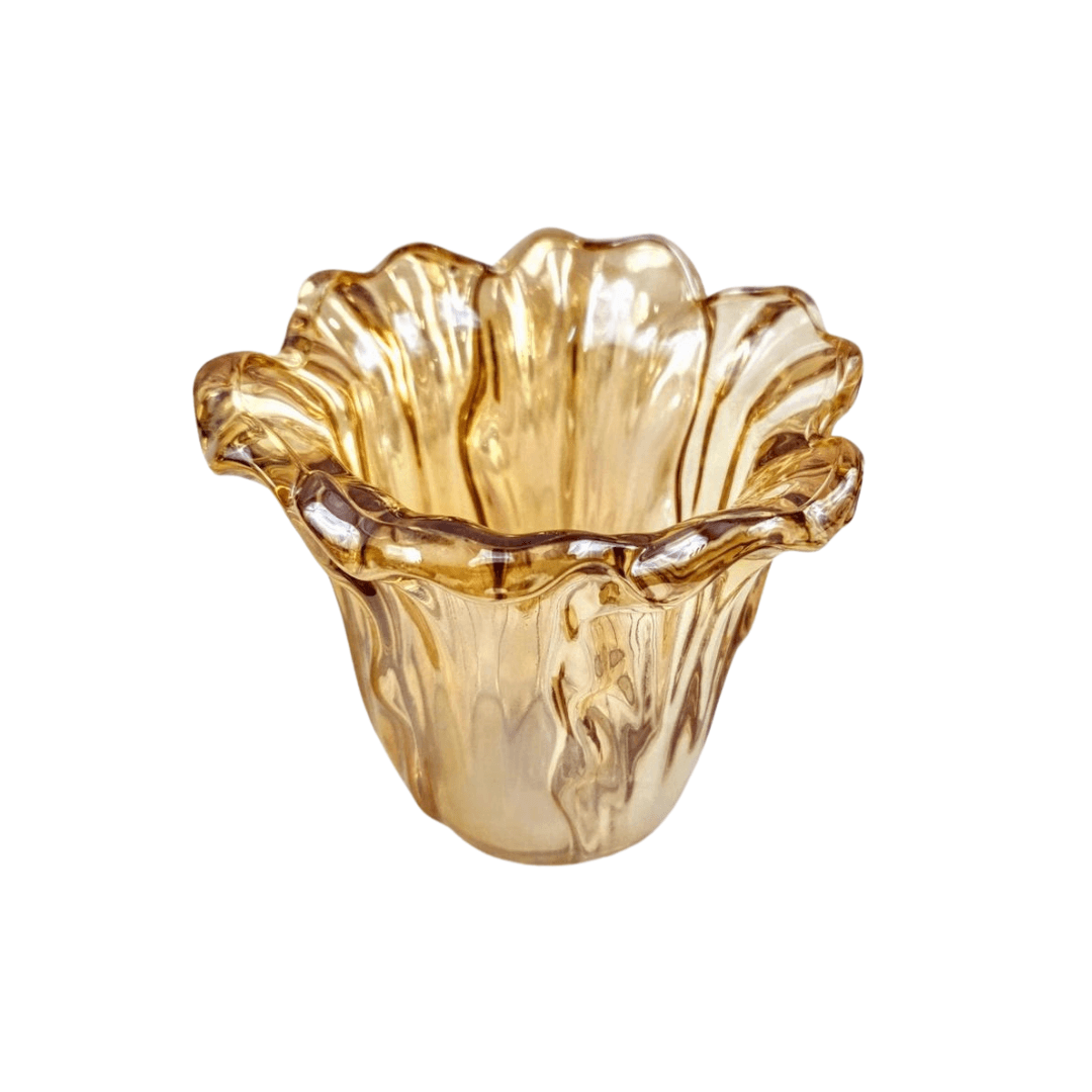 Vaso Champanhe Em Vidro 11 cm - Ela Decora