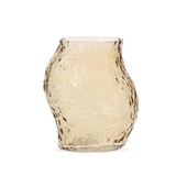Vaso de Vidro Âmbar 22,5cm - Ela Decora