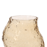 Vaso de Vidro Âmbar 22,5cm - Ela Decora