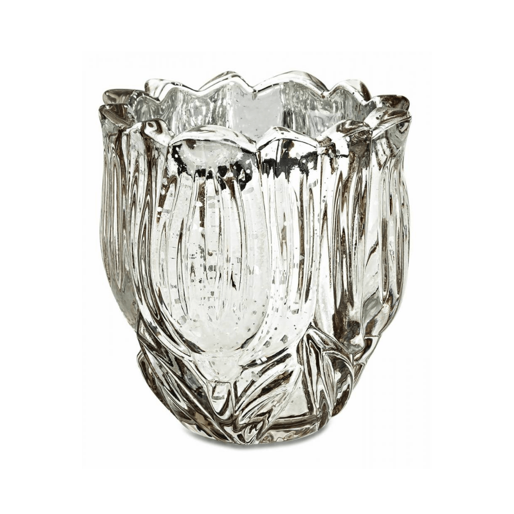 Vaso Decorativo Champanhe Cachepot Vidro - 10 cm - Ela Decora