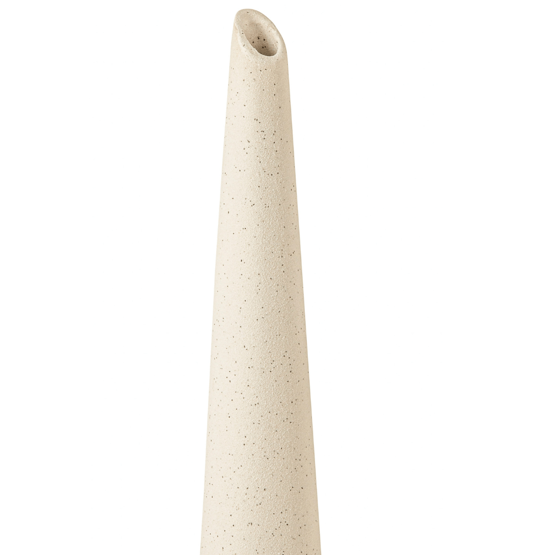 Vaso Decorativo em Cerâmica Branco 30cm - Ela Decora