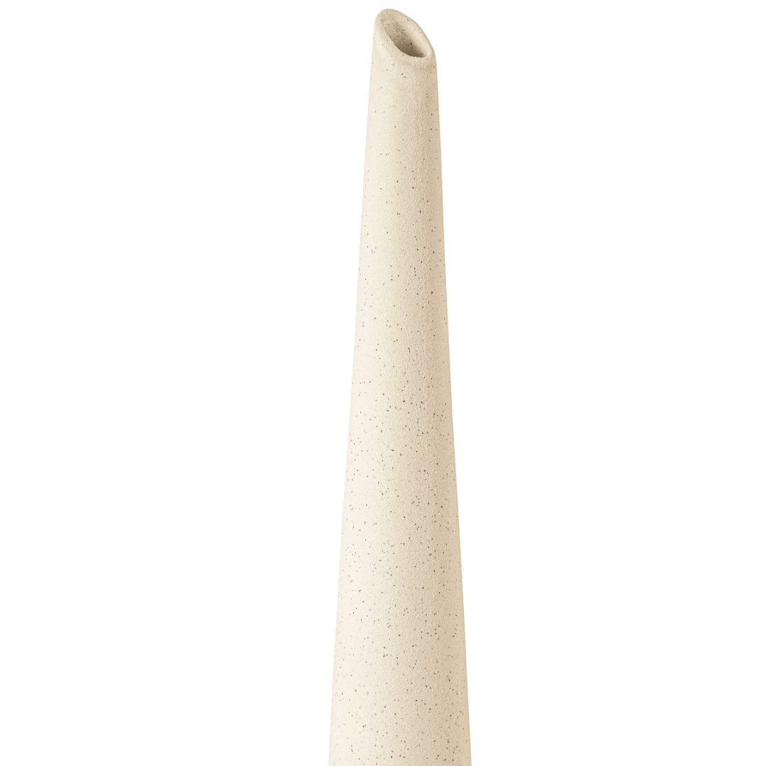 Vaso Decorativo em Cerâmica Branco 46,5cm - Ela Decora