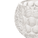 Vaso Decorativo Porta Velas Cachepot de Cristal - 11 x 9 cm - Ela Decora