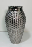 Vaso Decorativo Redondo Cromado 34cm - Ela Decora