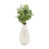 Vaso em Cerâmica Cromado 20cm x 10cm - Ela Decora