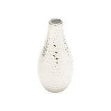 Vaso em Cerâmica Cromado 20cm x 10cm - Ela Decora