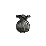 Vaso Murano Trouxinha de Vidro Italy Cinza 11 cm - Ela Decora