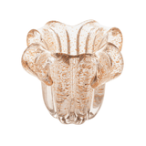 Vaso Murano Trouxinha de Vidro Italy Dourado 14cm - Ela Decora
