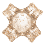 Vaso Murano Trouxinha de Vidro Italy Dourado 14cm - Ela Decora