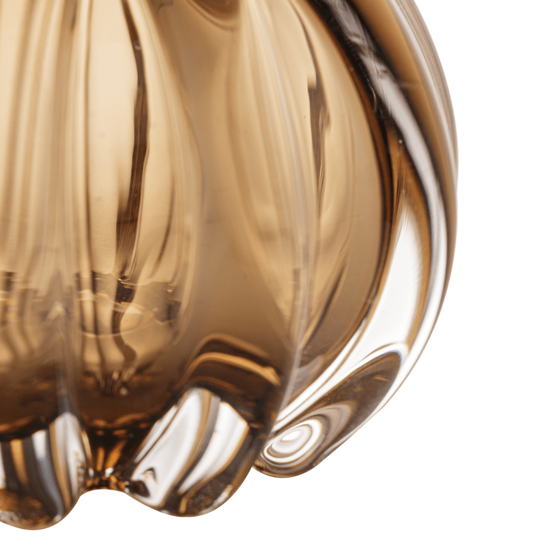 Vaso Murano Trouxinha de Vidro Italy Marrom 11 cm - Ela Decora