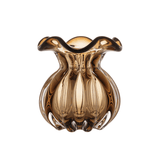 Vaso Murano Trouxinha de Vidro Italy Marrom 11 cm - Ela Decora
