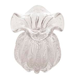 Vaso Murano Trouxinha de Vidro Italy Transparente 11 cm - Ela Decora