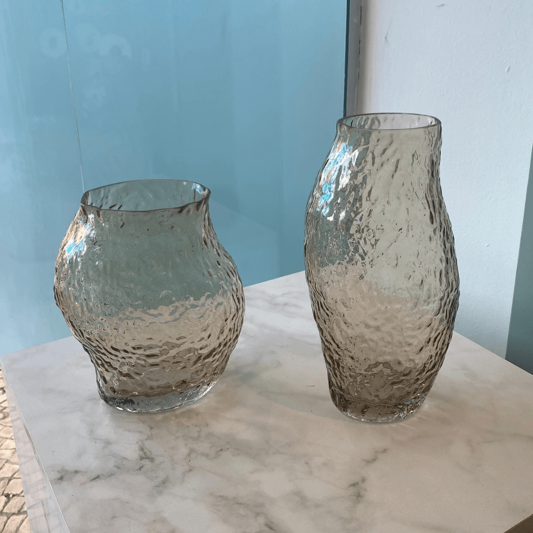 Vaso de Vidro Âmbar 22,5cm