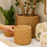 Vaso Cachepot Decorativo em Cimento P 13,5cm