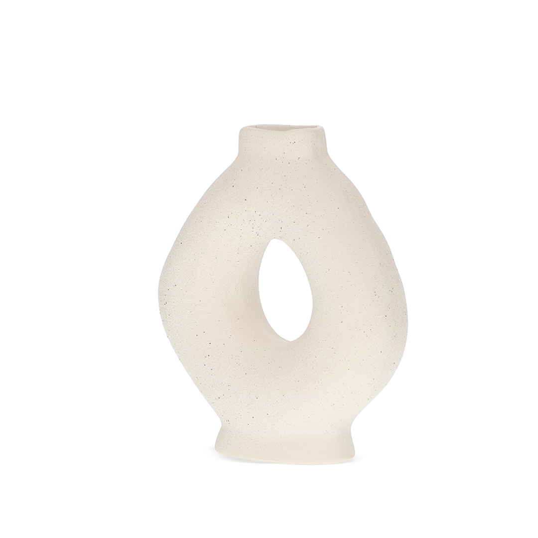 Vaso Decorativo em Cerâmica Vazado 28,5cm